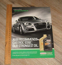 Audi USA Car AD 2014 Castrol Edge Oil original UM anúncio de página de revista comprar usado  Enviando para Brazil