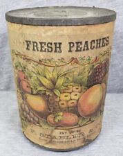 Antiga lata de pêssegos frescos F. Stabler & Co. Baltimore, MD, usado comprar usado  Enviando para Brazil
