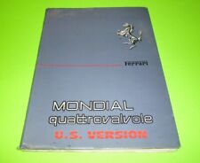 Used, 1983 FERRARI MONDIAL QUATTROVALVOLE OWNERS MANUAL HANDBOOK GUIDE 83 for sale  Shipping to South Africa