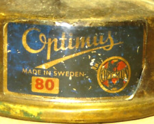 Vintage Optimus 80 Swedish Gasoline Camp Stove Including Key for sale  Shipping to South Africa