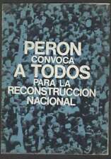 Folleto Juan Domingo Perón Discurso Reconstrucción Nacional 1973, usado segunda mano  Argentina 