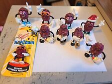 Chaveiro California Raisin + 8 bonecos 1987 Calrab Natal sax microfone cantor comprar usado  Enviando para Brazil