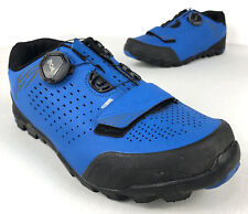 Shimano ME5 Cycling Shoes Men’s Size 7.5 BOA Laces Blue Two Boot Mtb DH Biking, used for sale  Shipping to South Africa