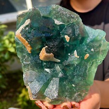 Usado, Cubo verde transparente raro 2,81 lb amostra de cristal mineral fluorita/China comprar usado  Enviando para Brazil