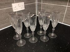 Crystal champagne flutes for sale  PLYMOUTH