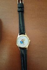 Relógio feminino Kansas Relay Champions pulseira de couro genuíno banhado a ouro 24 quilates comprar usado  Enviando para Brazil