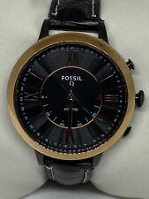 Smartwatch Fossil FTW5030 feminino couro preto analógico mostrador preto híbrido CM390 comprar usado  Enviando para Brazil