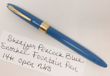 Usado, Caneta-tinteiro vintage 5,6" Sheaffer snorkel pavão azul Statesman 14k F3 nova na caixa comprar usado  Enviando para Brazil