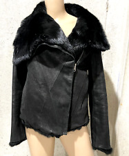 coat fur rabbit black for sale  Prospect