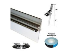 Used, Chrome Framed Shower Door Replacement Drip Rail with Vinyl Sweep - 32" Long for sale  Shipping to South Africa