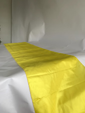 Yellow polyester satin for sale  UXBRIDGE