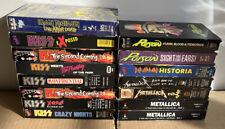 Usado, Lote de 15 VHS Rock & Roll Heavy Metal Iron Maiden KISS Metallica Def Leopard comprar usado  Enviando para Brazil