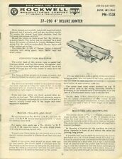 Deluxe jointer instruction for sale  Houston