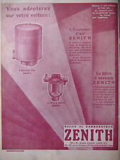 Advertising zenith carburetor d'occasion  Expédié en Belgium