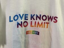 Camiseta Smirnoff Vodka Orgullo Gay LOVE M, L, OR XL Arco Iris Igualdad Diversión Feliz segunda mano  Embacar hacia Argentina