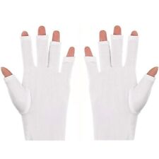 2 pares de luvas anti UV luva de proteção UV sem dedos ferramenta de arte nail manicure para LED comprar usado  Enviando para Brazil