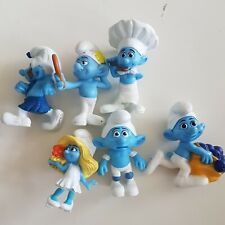 LOT OF 10 Peyo McDonalds Smurfs Figures Chefy Smurfette Panicky Gutsy 2011 for sale  Canada