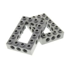 2x Lego Technic estrutura de pedra de construção 4x6 Neu-Hell furo cinza BAR 4211716 comprar usado  Enviando para Brazil