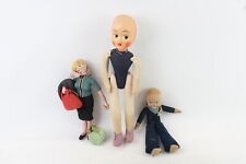 Moulded Face Cloth Dolls Vintage Inc Plastic Moulded Face, Norah Wellings x 3 for sale  Shipping to South Africa
