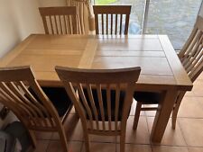 dark wood dining table 6 chairs for sale  CHELMSFORD