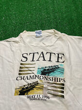 Rowing State High School Championships T-Shirt Sz Large 1996 Single Stitch Worn for sale  Shipping to South Africa