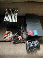 Sony PlayStation 2 PS2 Fat Console Controller Cords Lot 10 Video Games Tested for sale  Shipping to South Africa