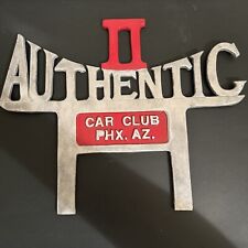 Authentic II Car Club Plaque Topper Phoenix Az No Reserve for sale  Shipping to South Africa