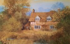 Cottage print painting for sale  COLNE