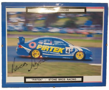 MARCUS AMBROSE #4 Pirtek Stone Bros. Supercoches de carreras Ford Falcon AU V8 firmados... segunda mano  Embacar hacia Argentina