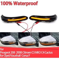 2 peças indicador dinâmico de luz de espelho LED pisca-pisca de seta para Peugeot 208 2008 comprar usado  Enviando para Brazil