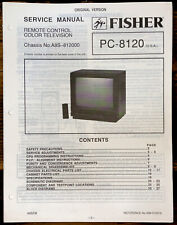 Manual de servicio de TV Fisher PC-8120 *Original* segunda mano  Embacar hacia Argentina