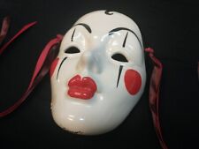 Máscara de Cerámica Mardi Gras Arte de Pared Nueva Orleans Vintage Bufón Decoración Coleccionable segunda mano  Embacar hacia Argentina