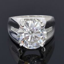 RARE 5.65 Ct Certified Off White Diamond Solitaire Ring-925 Silver Great Sparkle for sale  Shipping to South Africa