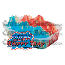 Mixed Sherbet Tray Whippy Ice Cream Sticker - Catering Van Trailer Die Cut Decal for sale  Shipping to South Africa