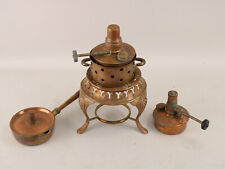 Antique Hammered Copper Lot Meersburg Pot w/Lid, Stove Warmer & 2 Sternau Burner for sale  Shipping to Canada