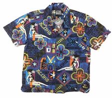 Usado, Camisa Jeff Granito Tiki azul botão para cima SS Star Wars Disney Aloha tamanho pequeno comprar usado  Enviando para Brazil