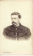 Used, 1865 Fur Horse Hunters Officer Le Roch Saumur Military CDV for sale  Shipping to South Africa