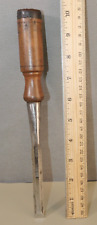 Old Woodworking Tools Vintage Buck Bros. 1/2" bevel edge socket chisel for sale  Shipping to South Africa