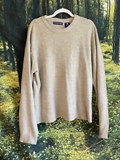 Structure 90’s Vintage Mens 80% Lambswool Sweater Size XL Pullover Knit Beige for sale  Shipping to South Africa