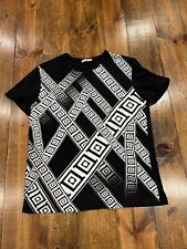 Camiseta Versace Collection masculina média preta manga curta estampa gráfica comprar usado  Enviando para Brazil
