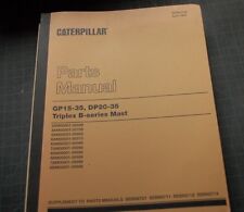 Empilhadeira Caterpillar GP DP 15 20 35 Triplex B peças mastro manual catálogo de livros, usado comprar usado  Enviando para Brazil