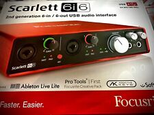 Interface de áudio Focusrite Scarlett 6i6 (2ª geração) USB 6 entradas saídas protools comprar usado  Enviando para Brazil