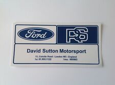 Adesivo adesivo Escort RS1800 David Sutton Motorsport comprar usado  Enviando para Brazil