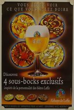 Leffe beer poster d'occasion  Expédié en Belgium