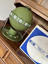 VINTAGE MCM CATHERINEHOLM AVOCADO FONDUE KETTLE ENAMEL SET WITH BOX Avocado for sale  Shipping to South Africa