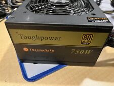 Thermaltake Toughpower 750W 80 Plus Gold Power Supply PSU TP-750AH2NFG *TESTED*, used for sale  Shipping to South Africa