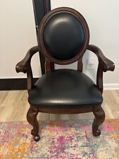 black faux leather armchair for sale  Cartersville