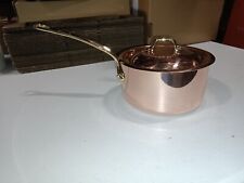 Mauviel M'150 B 1.5mm Copper Sauce Pan With Lid &Brass Handle, 1.8-Qt for sale  Shipping to South Africa