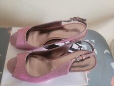 Used, Nine  West Pink Glitter Occasion Shoes Size 8 EU 41 Colour Pink Sparkle for sale  Shipping to South Africa