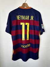 Camisa de futebol Nike original FC Barcelona 2015/16 tamanho grande Neymar JR #11 comprar usado  Enviando para Brazil